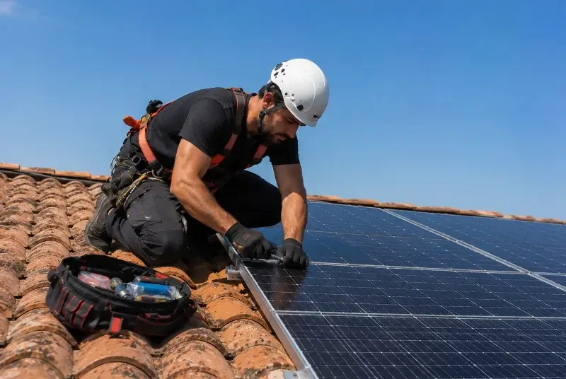 Maintenance et monitoring de panneaux solaires à l'Aiguillon-la-Presqu'île