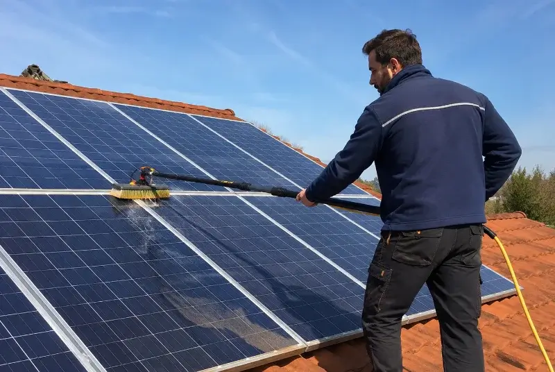 Nettoyage et entretien de panneaux solaires à l'Aiguillon-la-Presqu'île